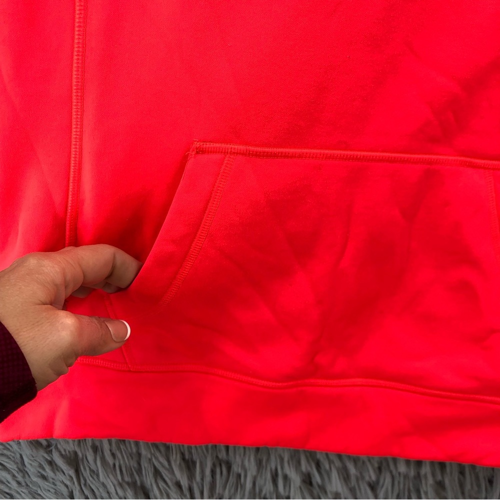 North Face Hoodie Womens Medium Spellout Logo Kangaroo Pocket - Picture 2 of 12